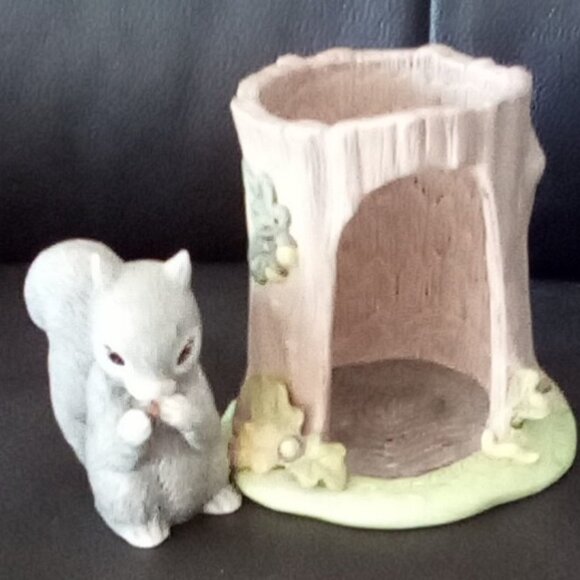 Vintage Woodland Surprises  Squirrel Jacqueline B. Smith 1984 Franklin Figurine - Picture 6 of 13